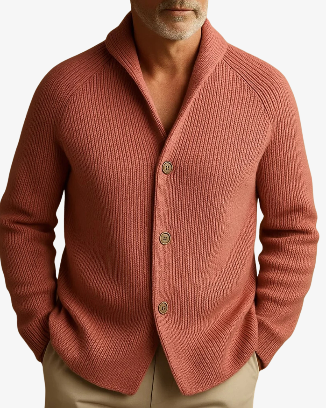 Elliot Taillierte Strickjacke mit Knopfleiste