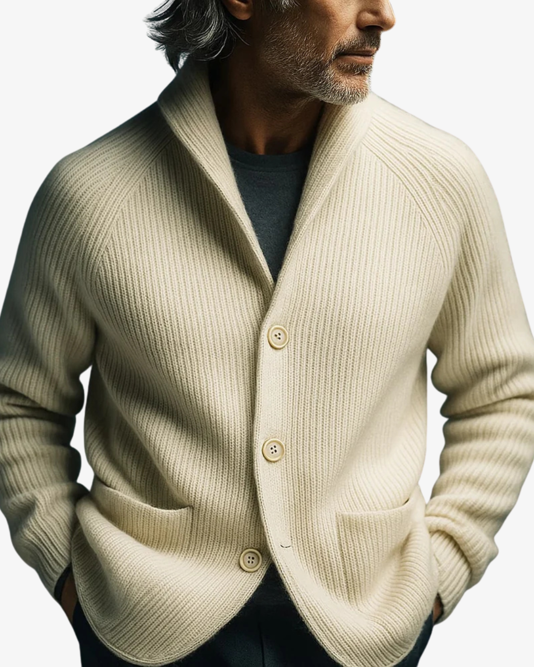 Elliot Taillierte Strickjacke mit Knopfleiste