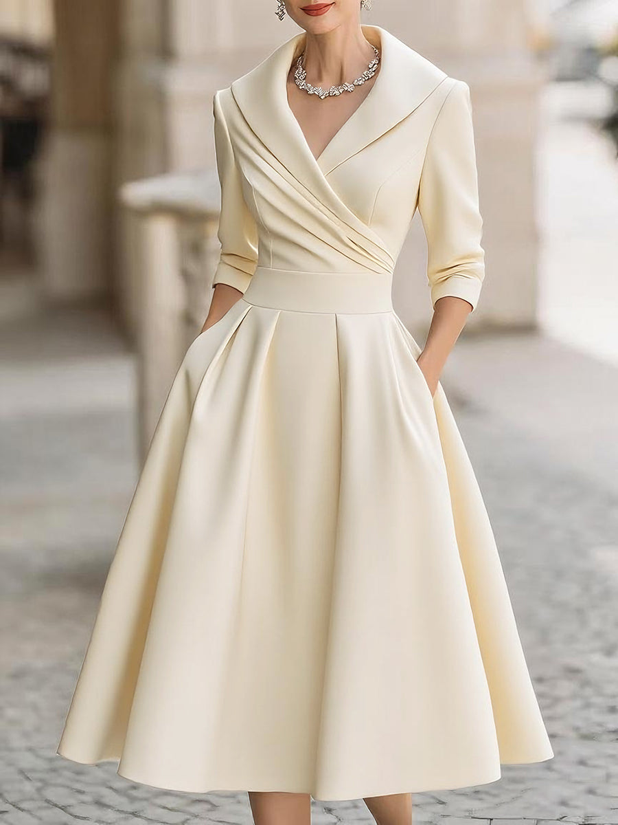 Elegantes Abendkleid mit V-Ausschnitt