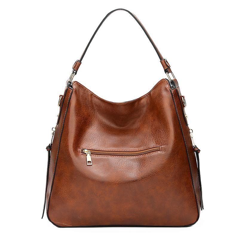 Luxury Leder Hobo Anti-Diebstahl Handtasche