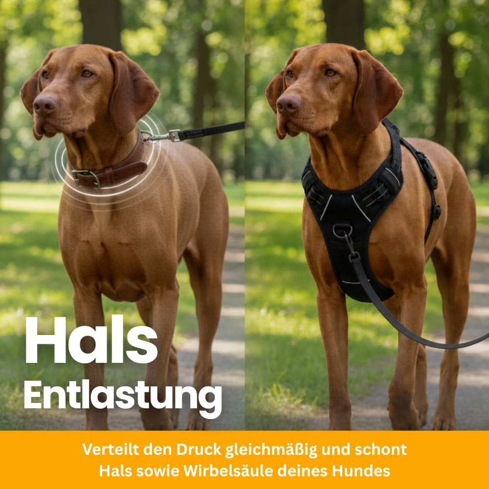 Gepolstertes Anti-Zug Hundegeschirr