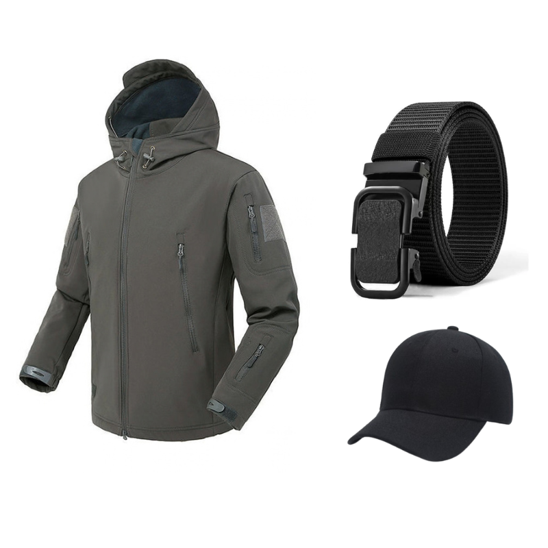Herren Wasserdichte Isolierte Outdoor-Jacke für Wind und Regen