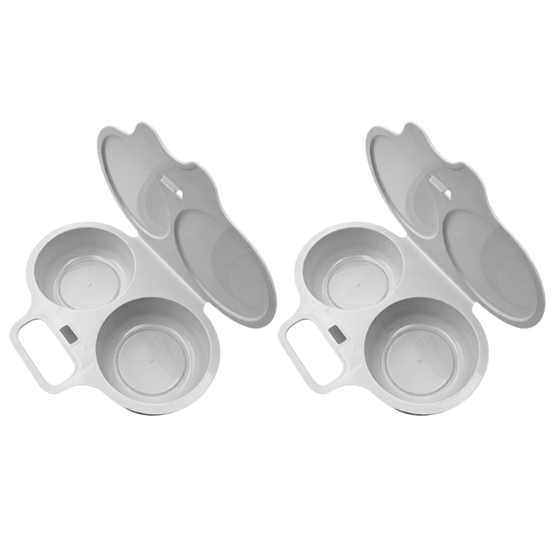 2er-Pack leicht zu reinigender Mikrowellen-Omelette-Maker, multifunktionaler Eierpochierer