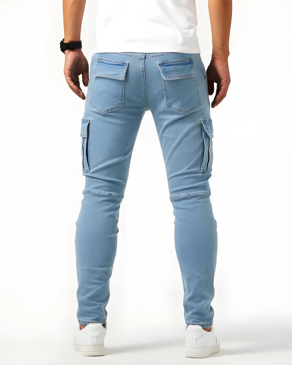 Elastische Marine Cargohose