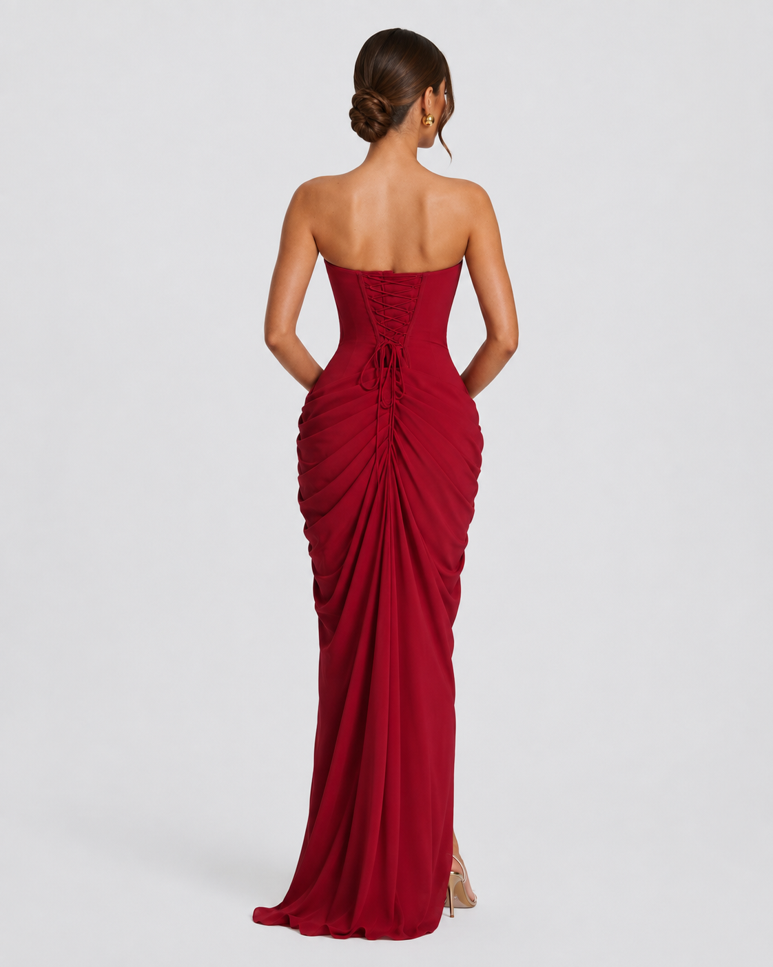 Main Character Drape Abendkleid