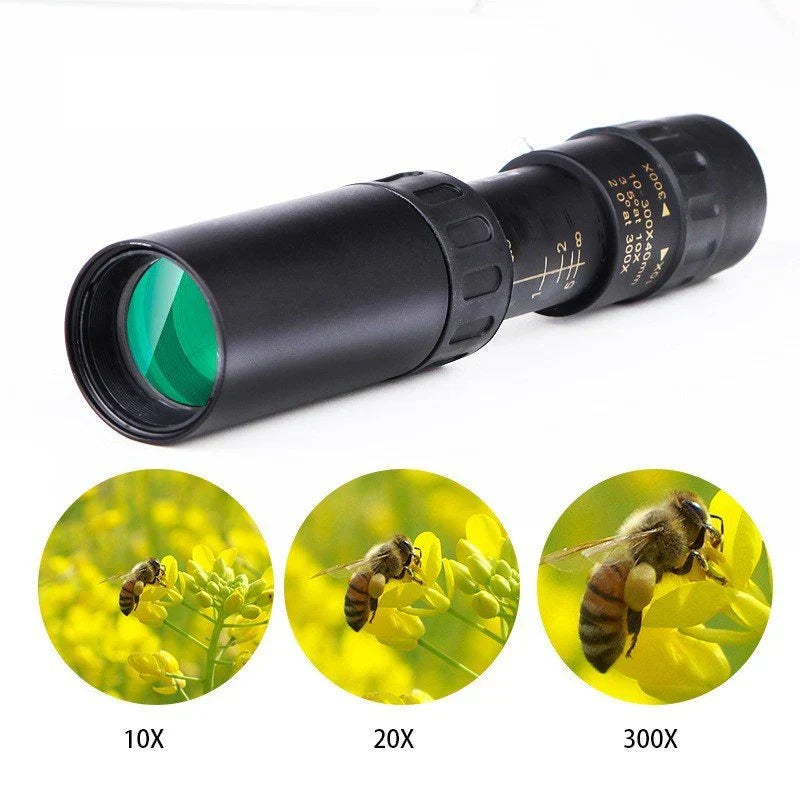 10–300× Zoom HD tragbares Hochleistungsteleskop für Beobachtungen auf große Entfernungen