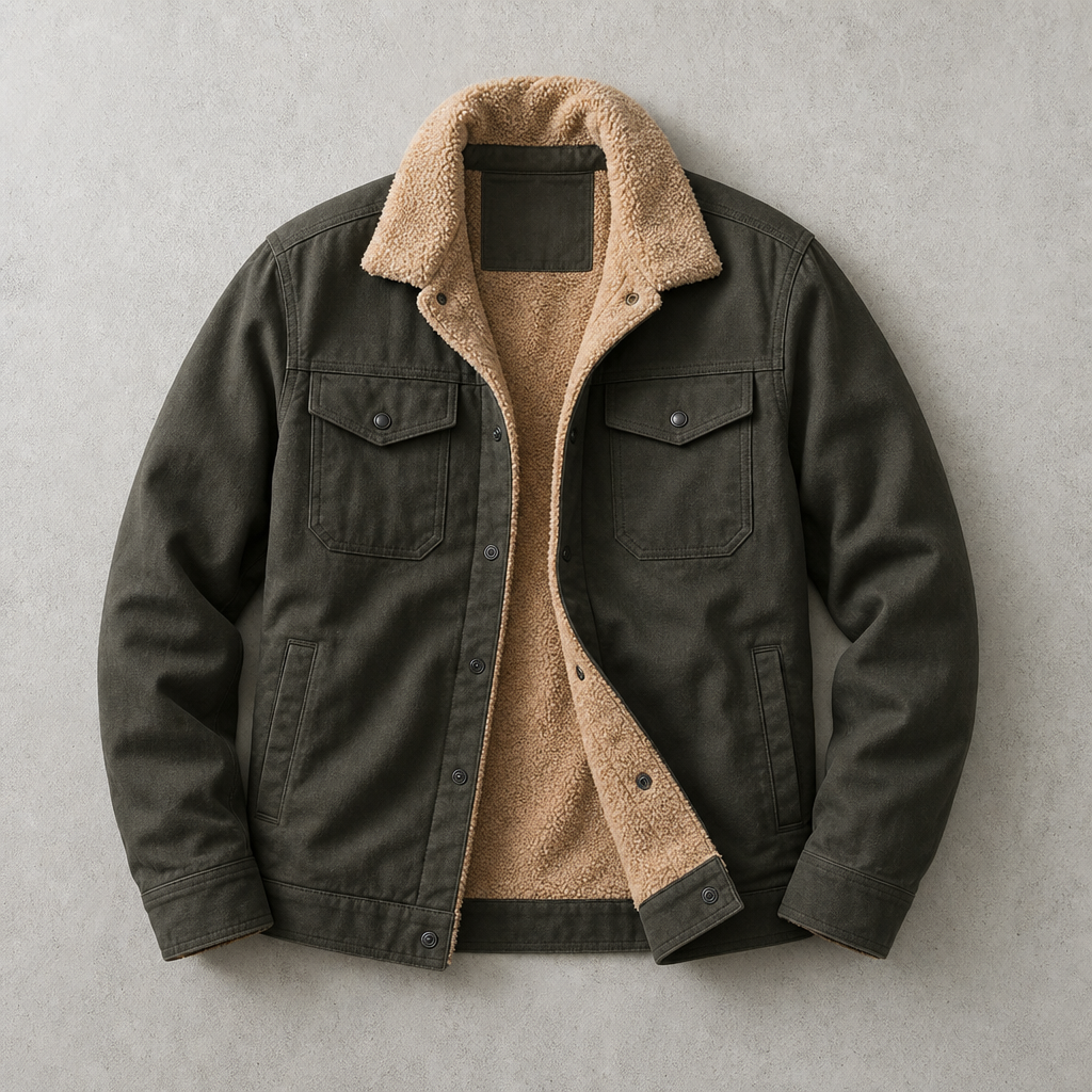 Verbier Sherpa-gefütterte Trucker Field Jacke