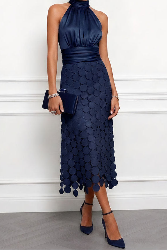 Celine Elegantes Midi-Hochzeitskleid für Herbst