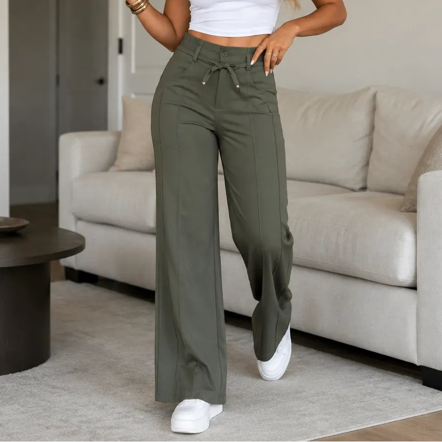 Palazzo-Hose Julie aus Eisseide-Jersey und Polyester