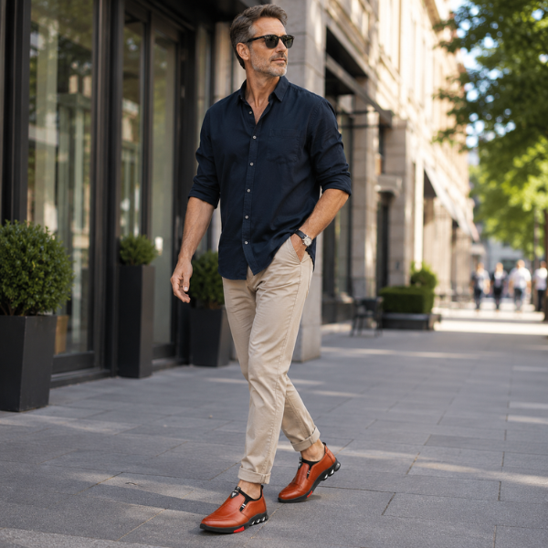 Elegante Herrenschuhe mit rutschfester Sohle