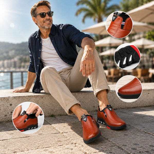 Elegante Herrenschuhe mit rutschfester Sohle