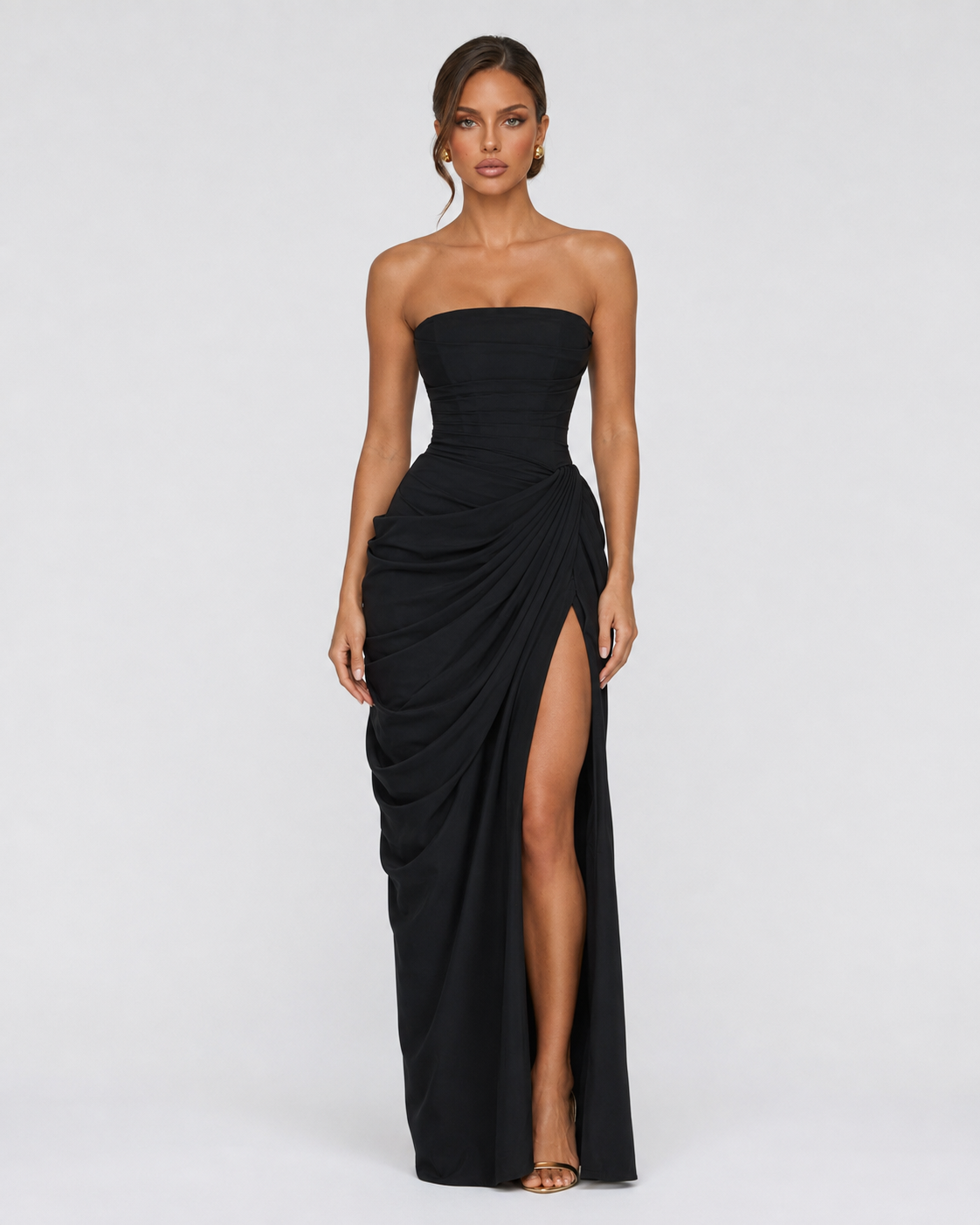 Main Character Drape Abendkleid