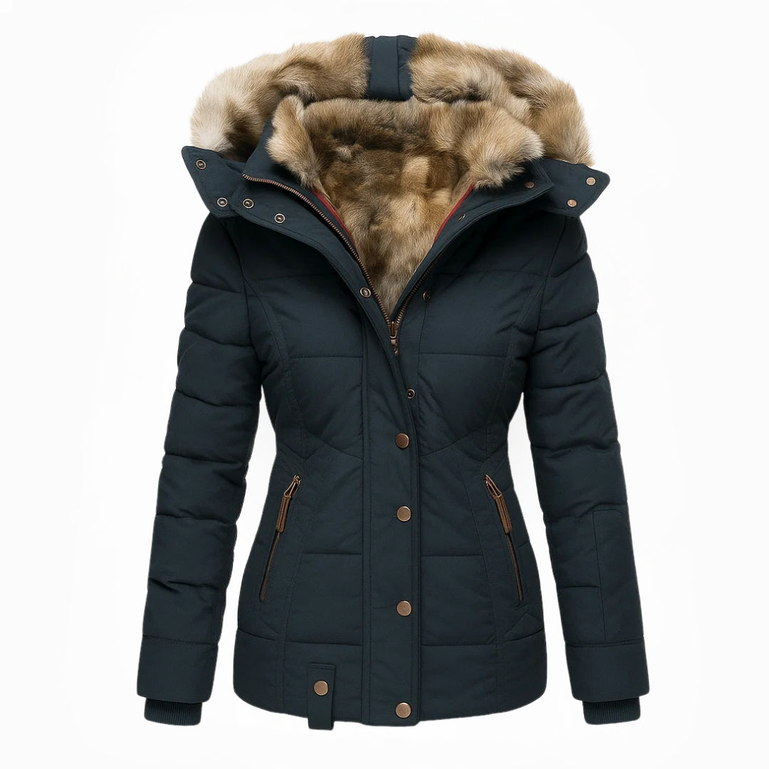 Warme isolierte Damen-Winterjacke