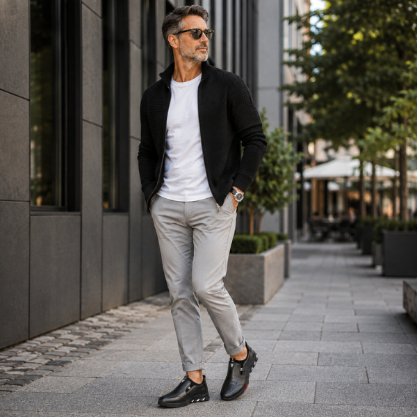 Elegante Herrenschuhe mit rutschfester Sohle