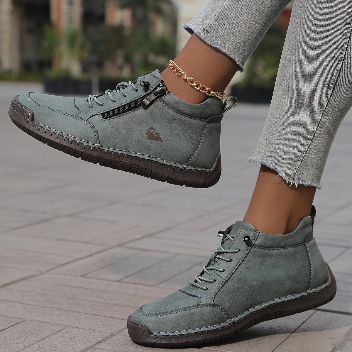 Bequeme Damen-Sneakers mit Schnürung