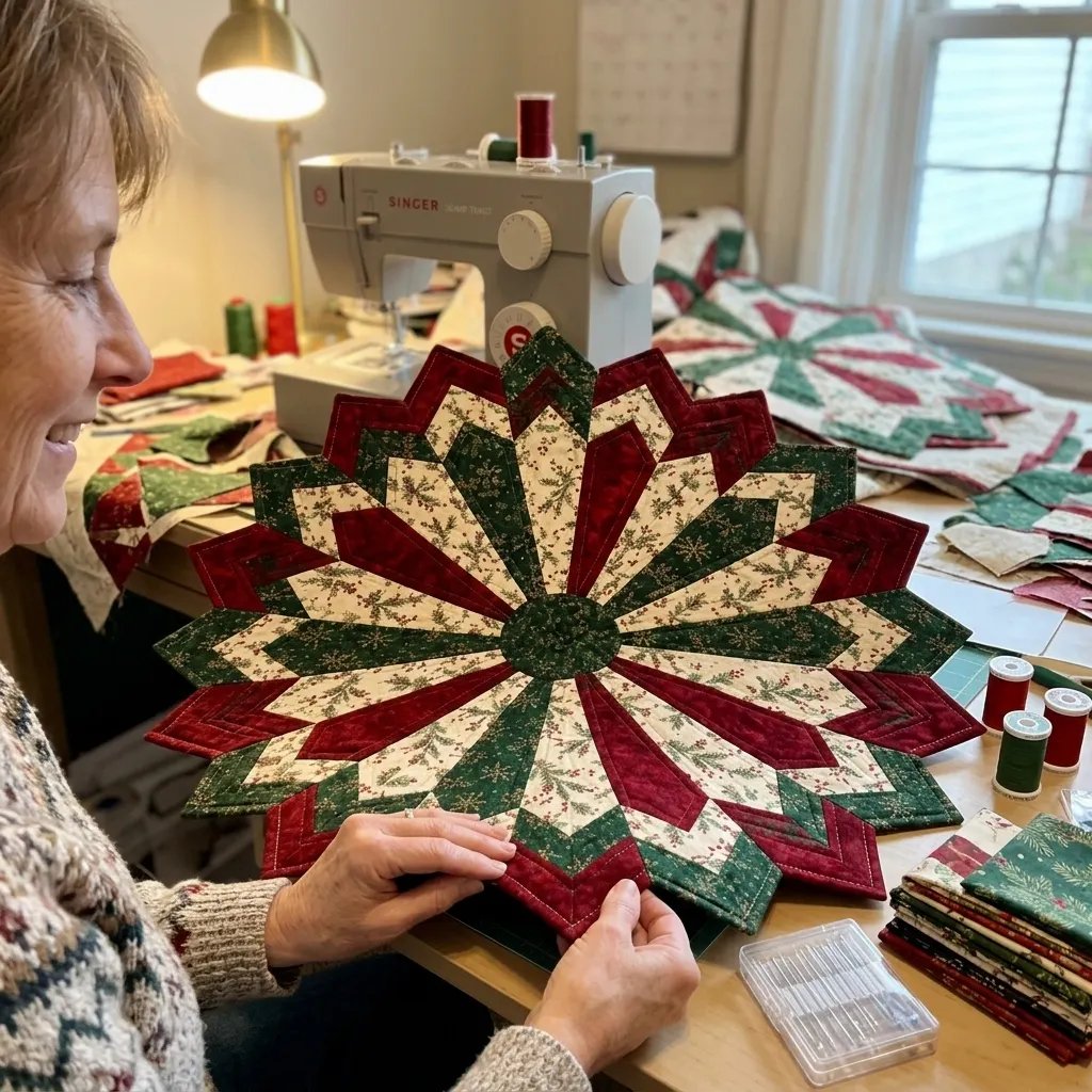 Holiday Star Table Topper Quilting Schablonen-Set