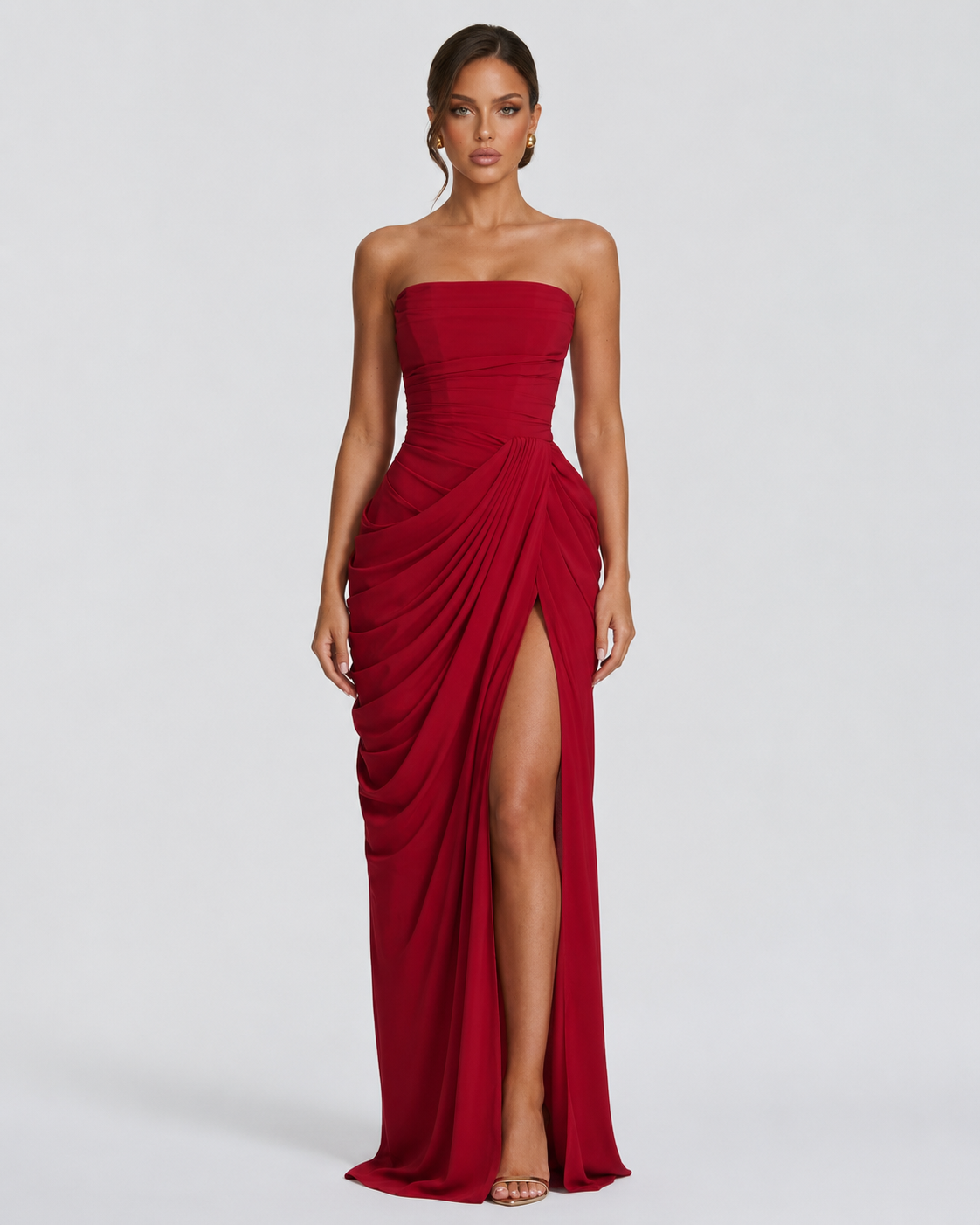 Main Character Drape Abendkleid