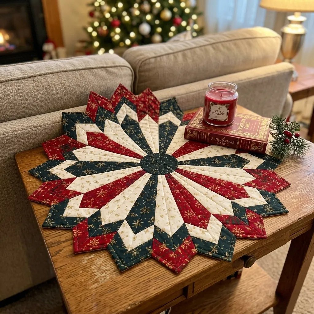 Holiday Star Table Topper Quilting Schablonen-Set