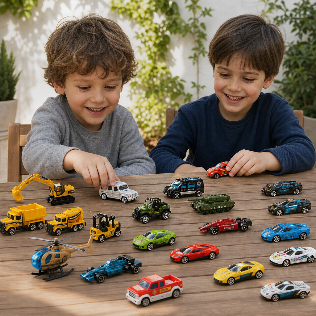 Adventskalender mit Die-Cast-Autos für Kinder