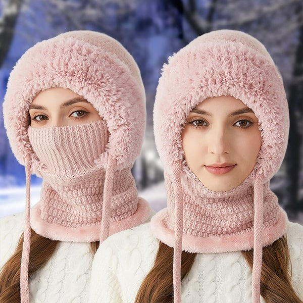 4-in-1 Vollständig Bedeckende Winter-Beaniehmütze