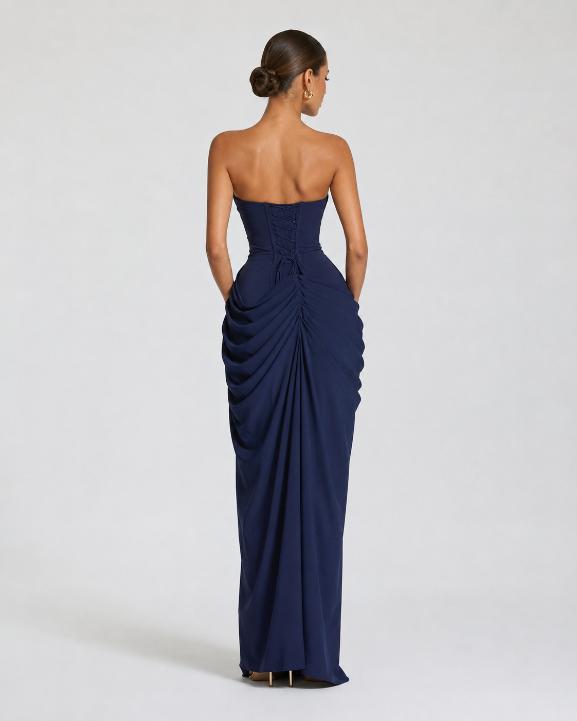Main Character Drape Abendkleid
