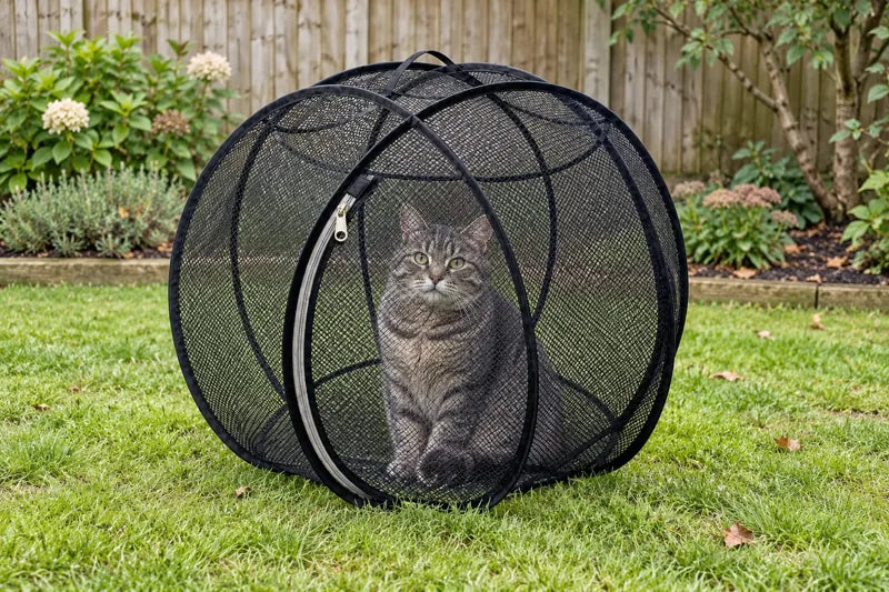 Geben Sie Ihrer Katze mehr Platz zum Spielen – 81 cm Pop-Up-Mesh-Laufstall