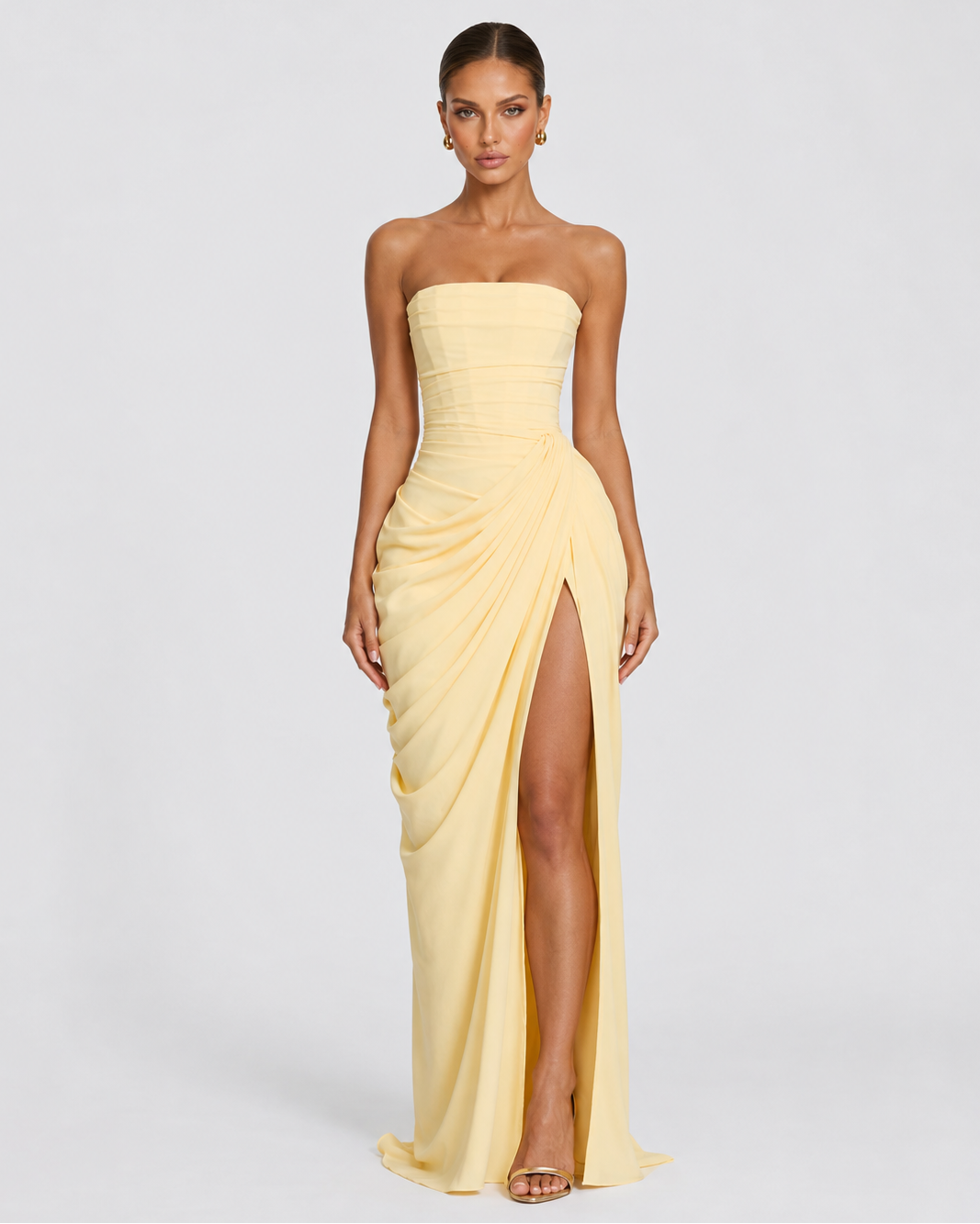 Main Character Drape Abendkleid