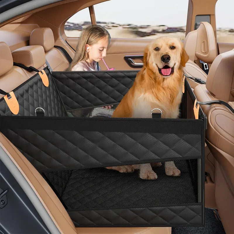 Hunde-Autositzbezug mit hartem Boden