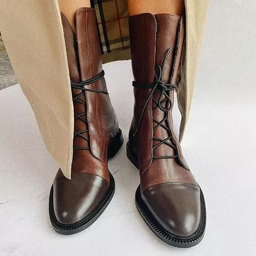 Elegante Schnür-Stiefeletten