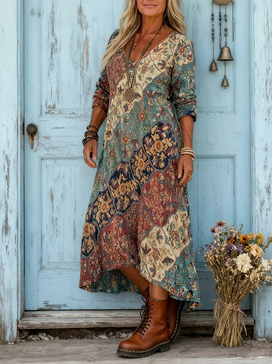 Lidia Fließendes Herbstkleid