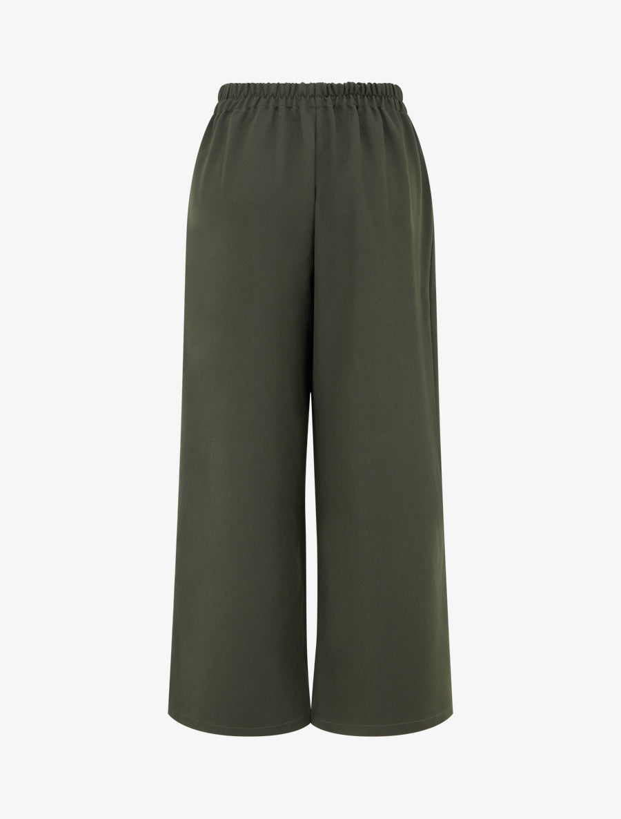 Gerade Hose mit hoher Taille und seitlichem Verschluss
