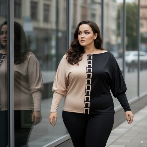 Modisches Set mit Bluse und Hose