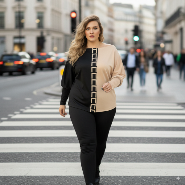 Modisches Set mit Bluse und Hose