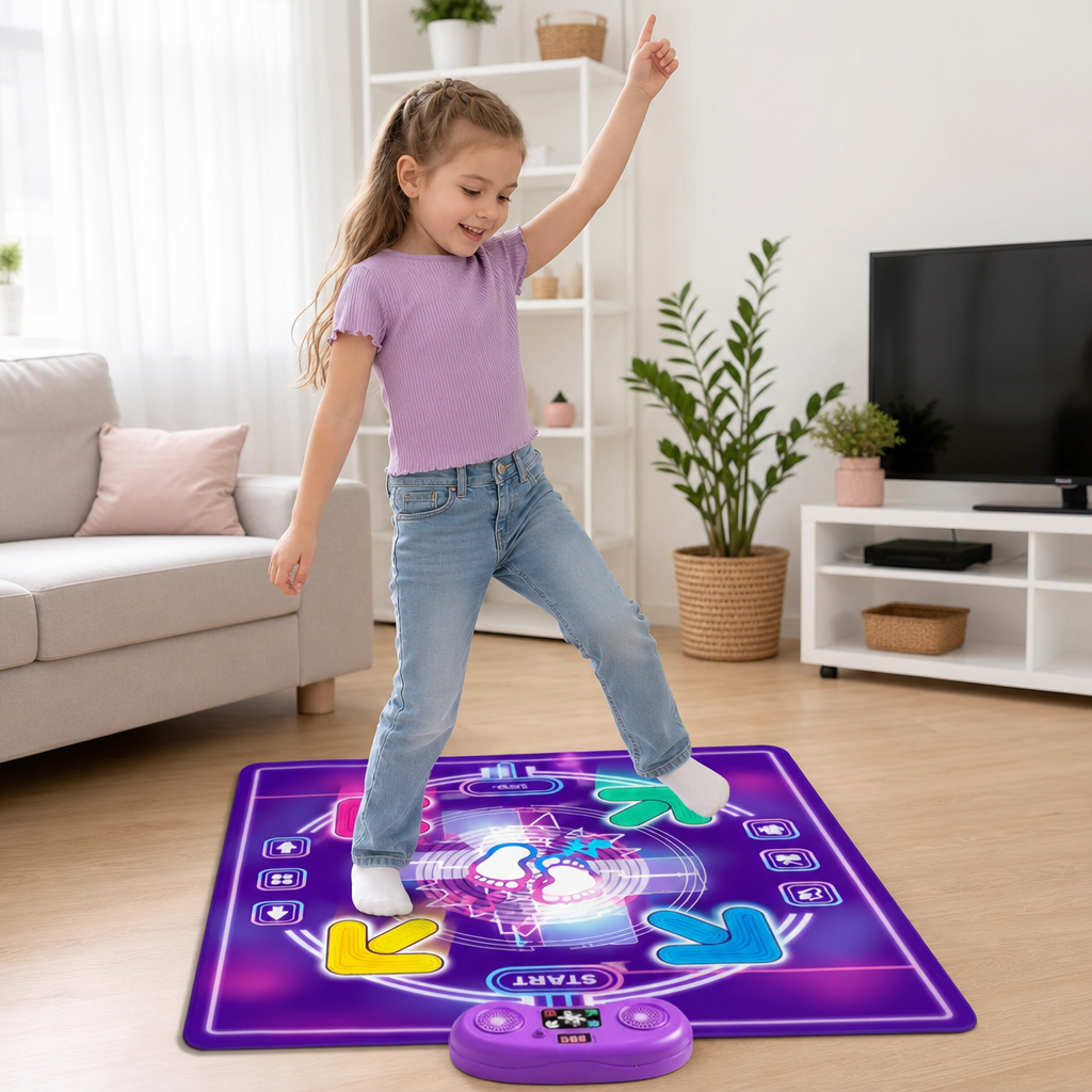 Interaktive Musikalische Tanzmatte mit LED-Lichtern für Kinder