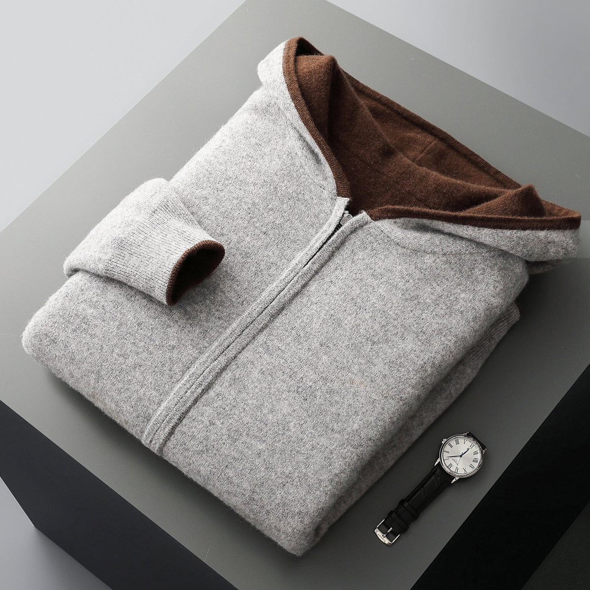 Koji Reversible Kaschmir-Zip-Jacke