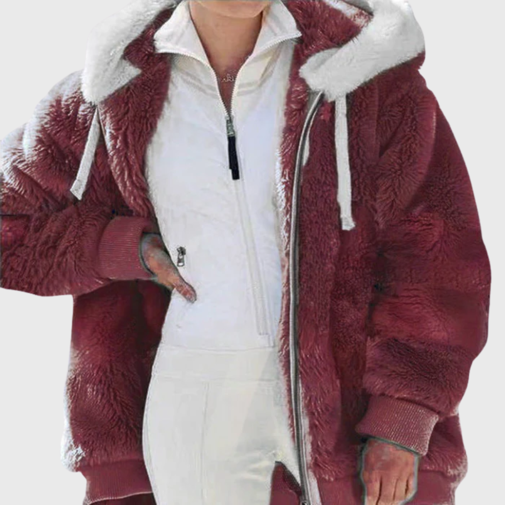 Sofia Elegante Mehrfarbige Warme Pufferjacke