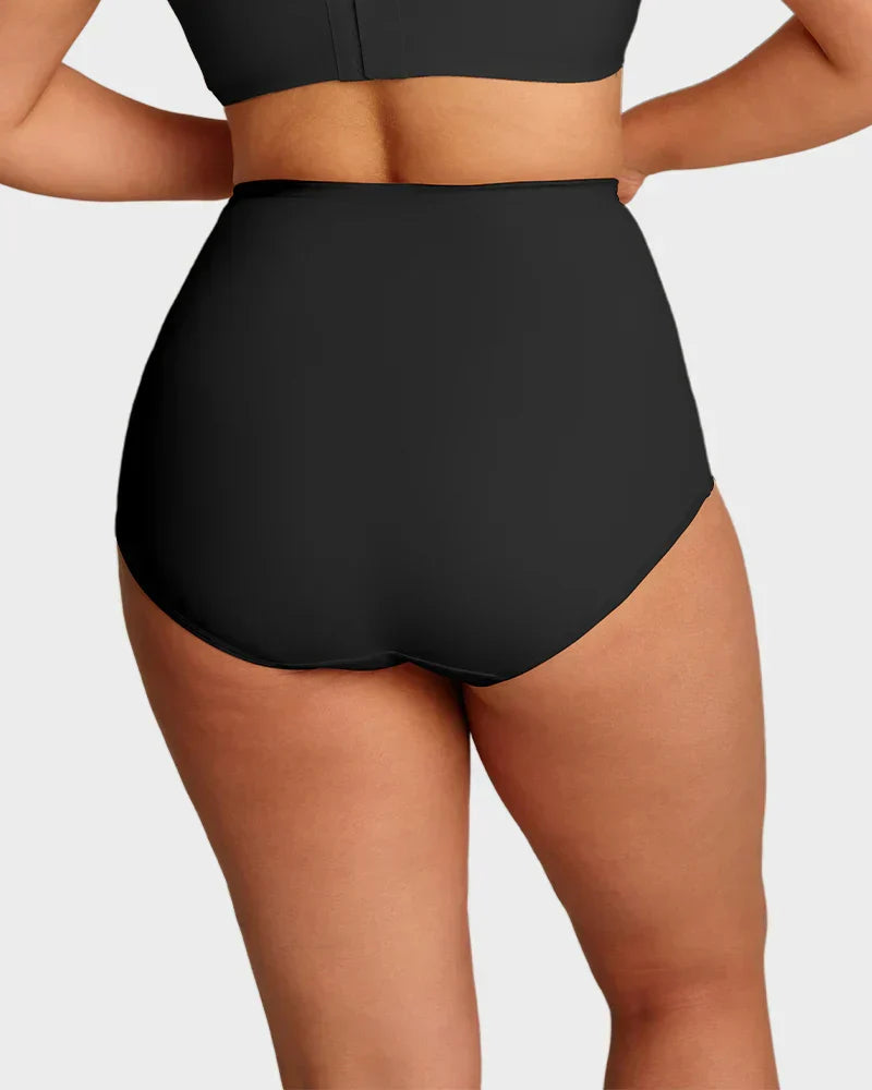 Plus-Size High-Waist Cross Bauch-Kontroll-Slips