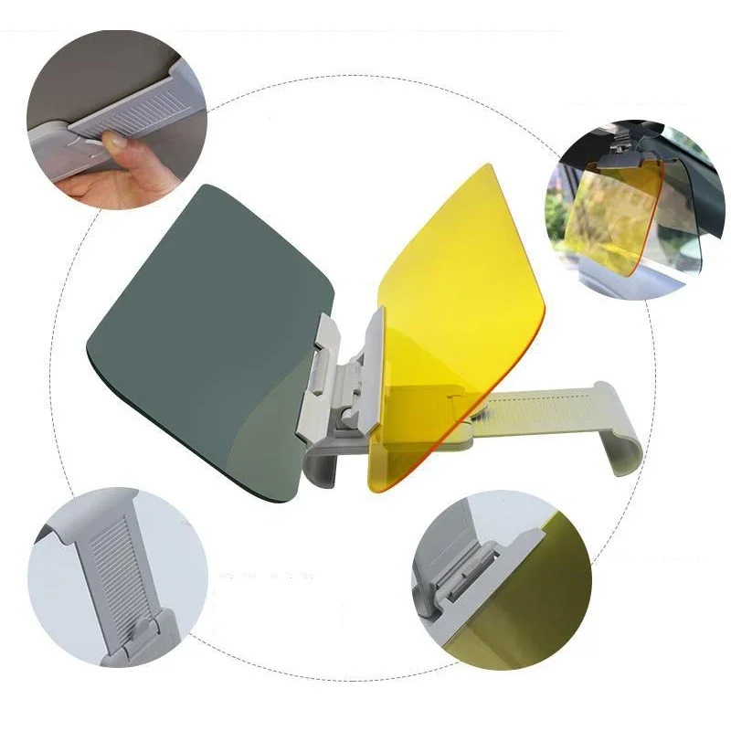 Einfaches Clip-On Anti-Blend-Schild für Sichereres Autofahren