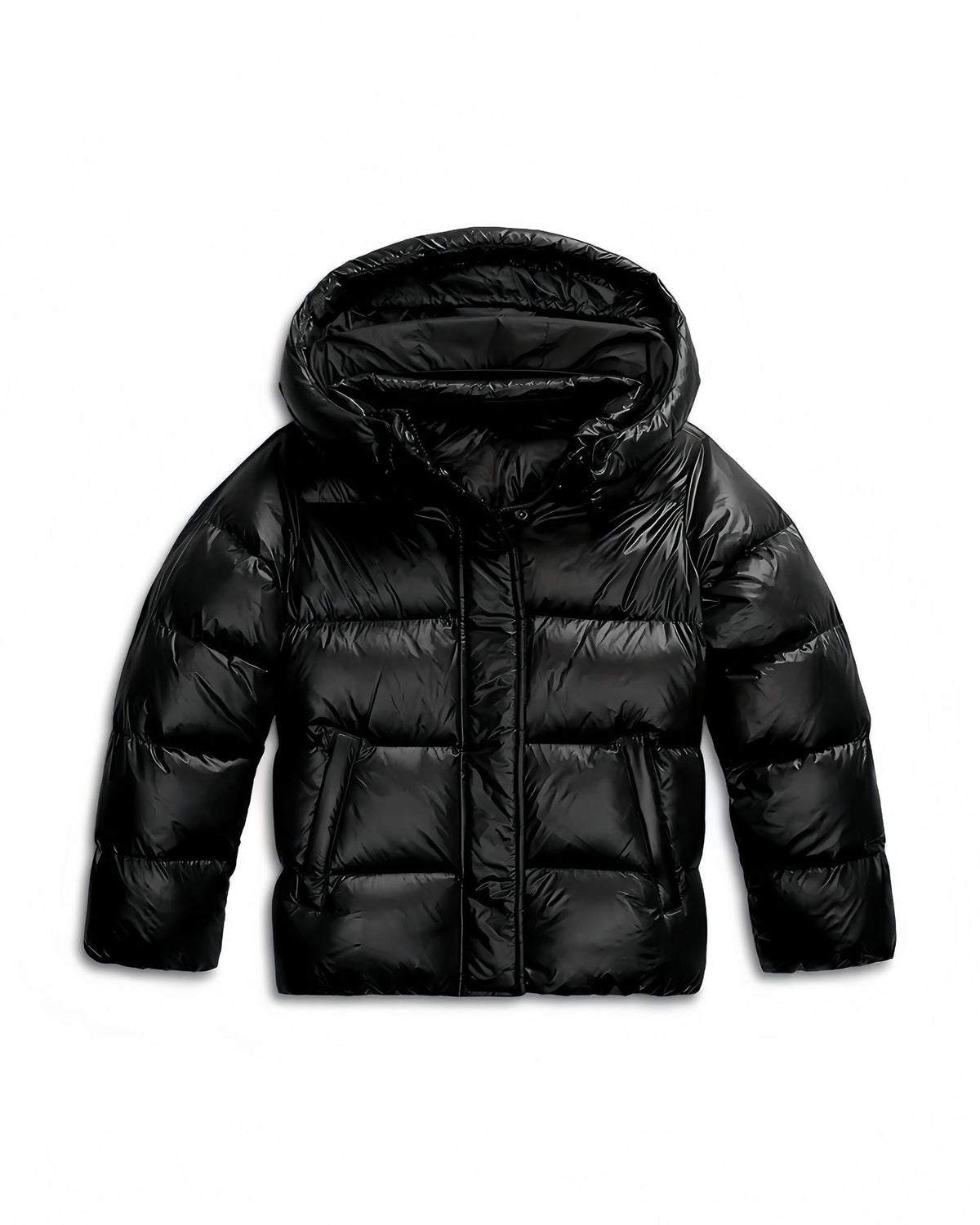 Winterjacke Damen mit fester Kapuze und Windschutz