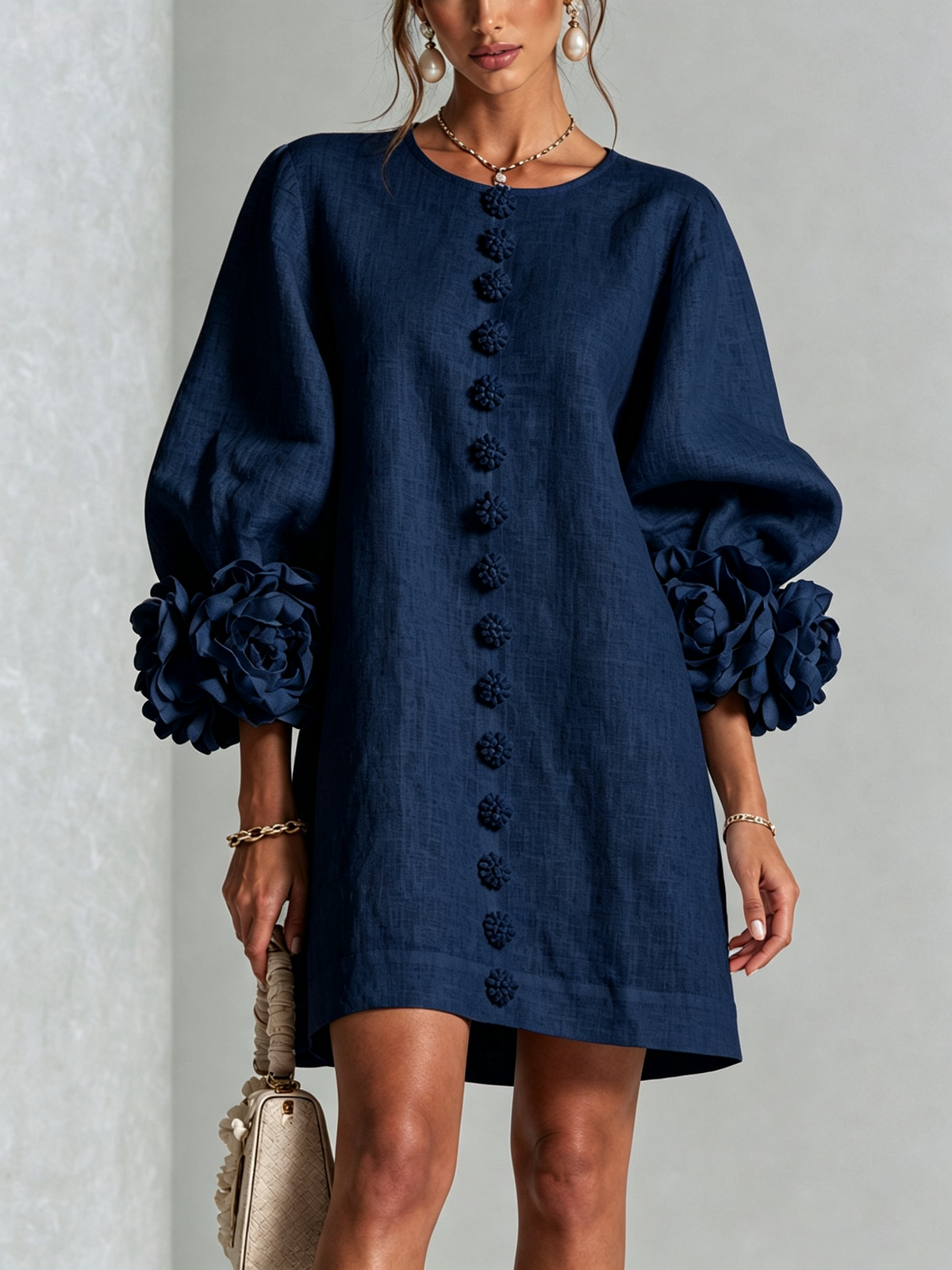 MARIETTA Skulpturales Shift-Kleid