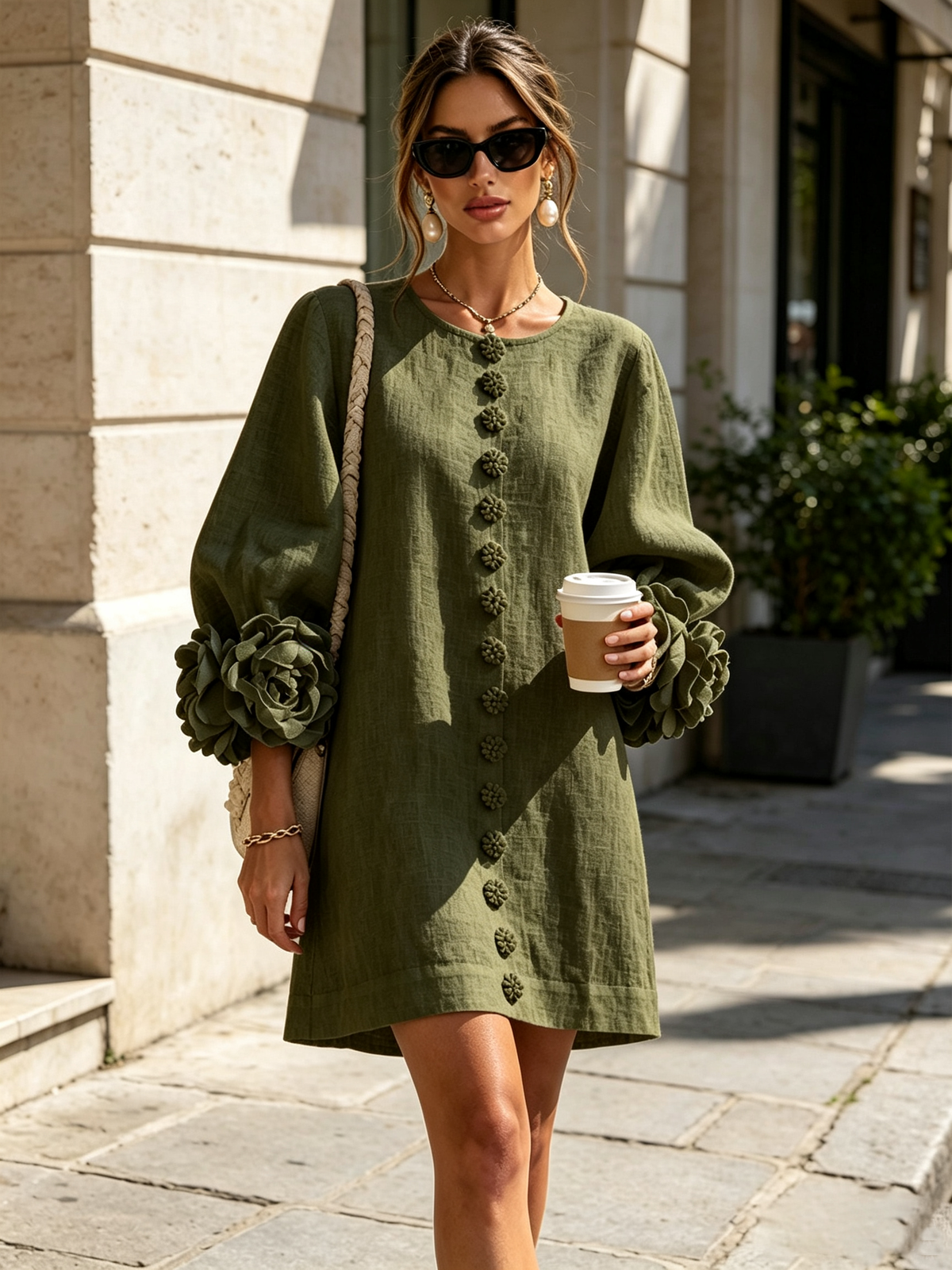 MARIETTA Skulpturales Shift-Kleid