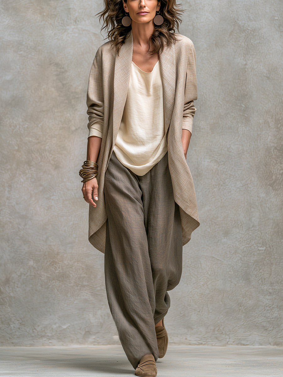 Simone Mehrlagiges Wide-Leg Set