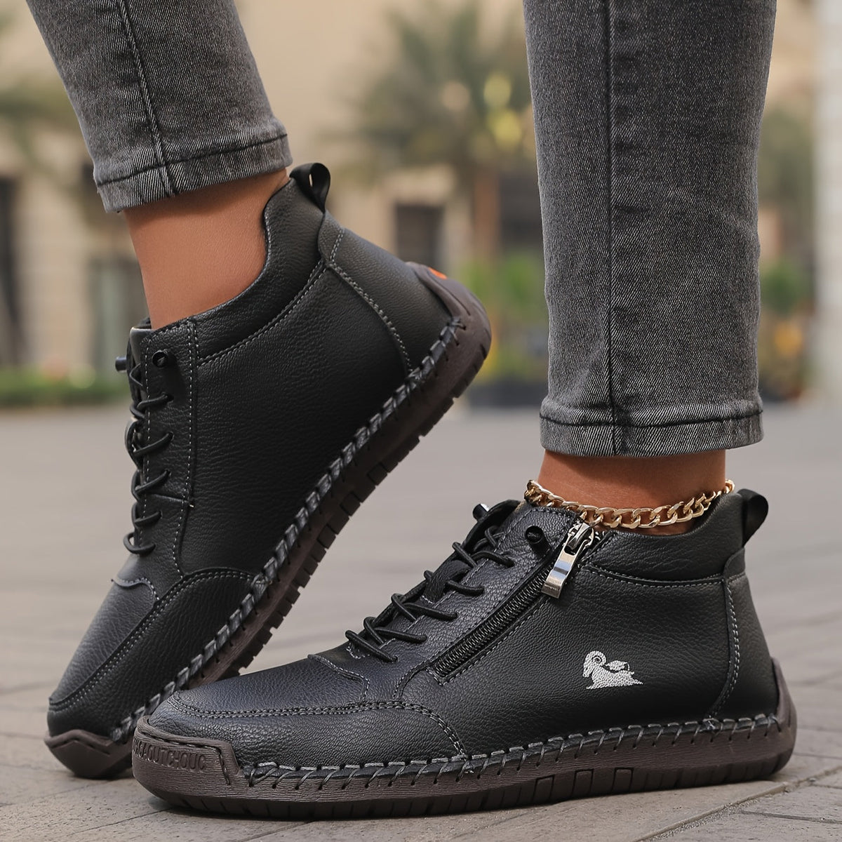 Bequeme Damen-Sneakers mit Schnürung