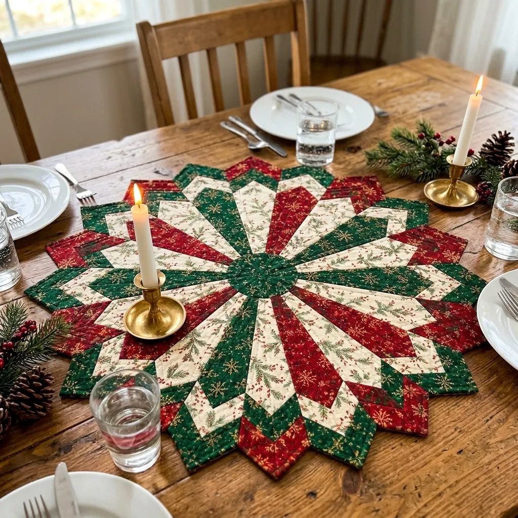 Holiday Star Table Topper Quilting Schablonen-Set