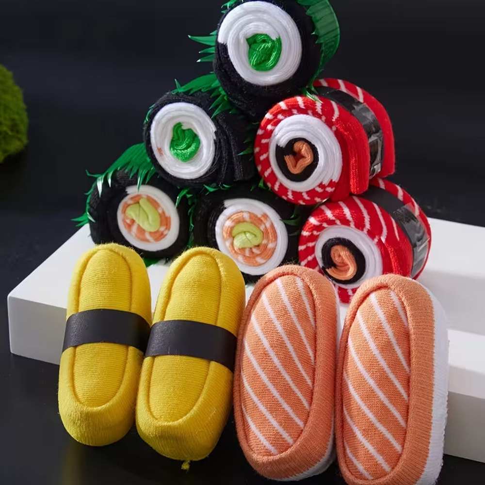 Sushi-Socken in Geschenkbox