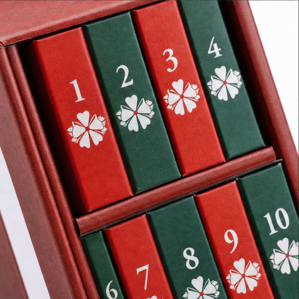 Miniatur-Bücher Weihnachts-Adventskalender