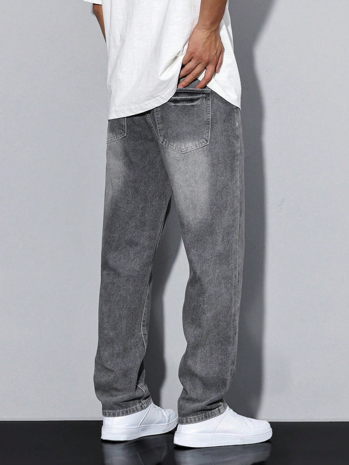 Daan Einfarbige Casual Herren-Jeans