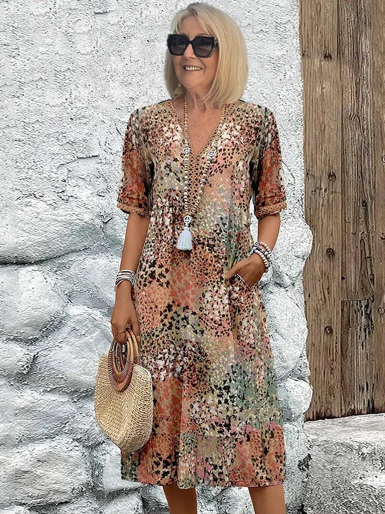 Susan Chic Midi-Kleid mit schmeichelnder Bauchkaschierung