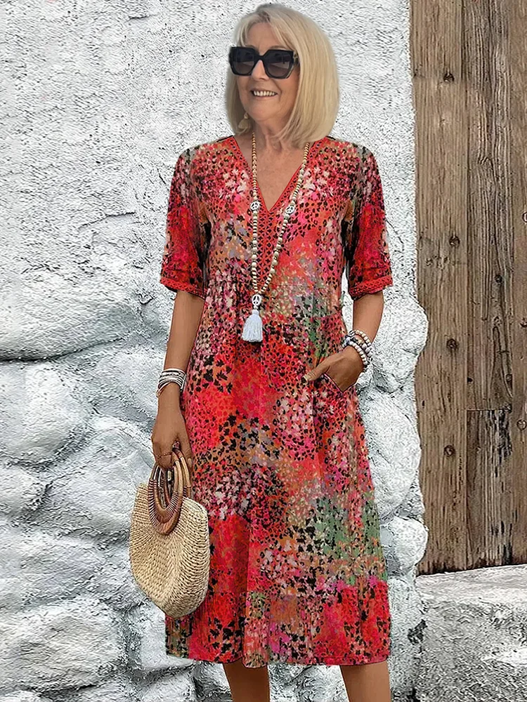 Susan Chic Midi-Kleid mit schmeichelnder Bauchkaschierung