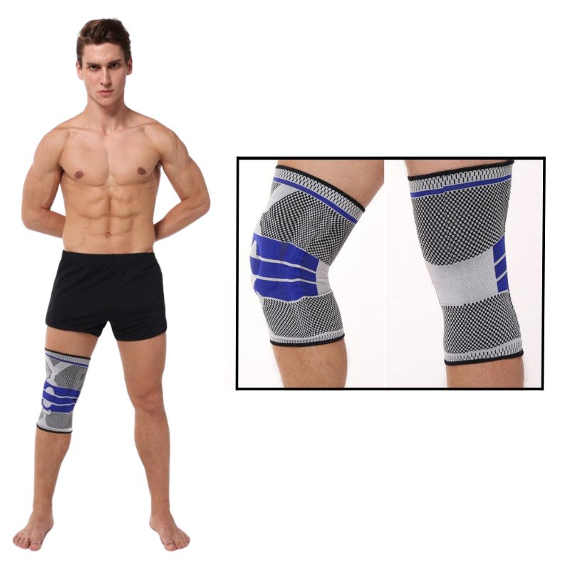 Silikon Kniebandage mit Kompressionsunterstützung